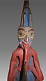 Rattle, Wood, paint, sinew, pebbles, Native American (Tsimshian?)